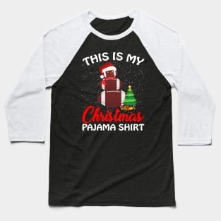 This is my Christmas Pajama Shirt Football Snowman Baseball T-Shirt